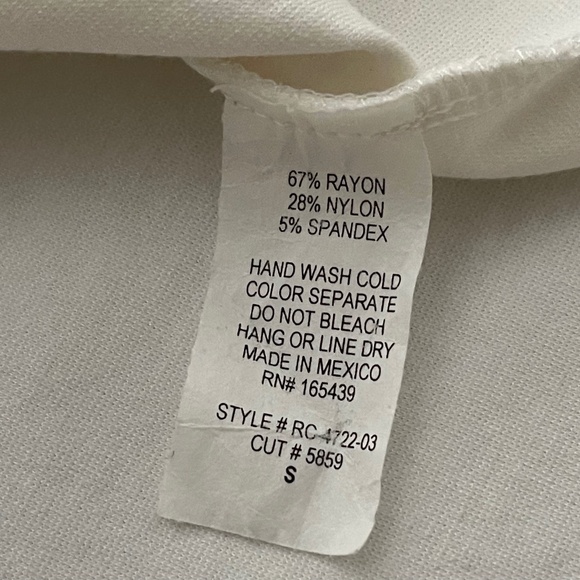 ROLLA COSTER Cream White Side Slit Bodycon Size Small - Picture 15 of 15